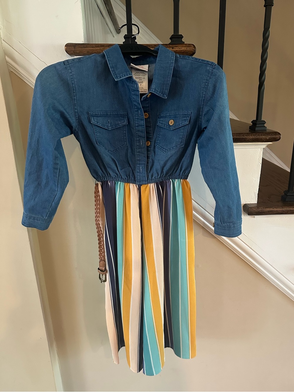Bonnie Jean Blue Denim Jumpsuit